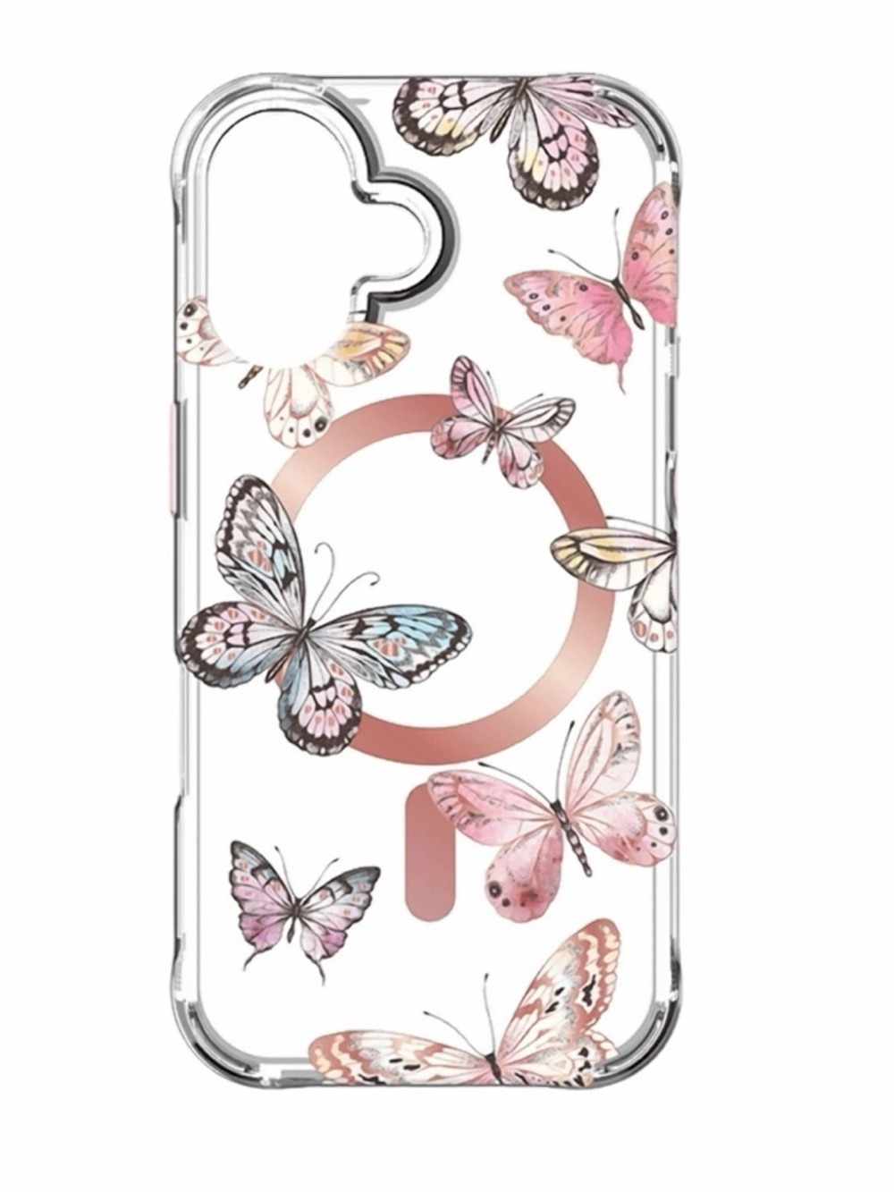 Pink Butterflies Karma by Body Glove Case with MagSafe for IPhone 16 Plus NIB